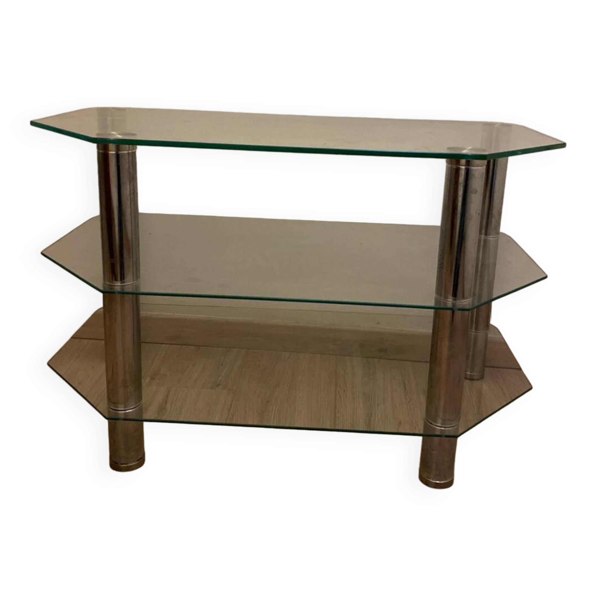 Glass and chrome furniture