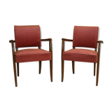 Pair of 50s club Armchair