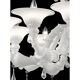 White Venetian “Ca’ Rezzonico” Murano Glass Chandelier with Clear Glass