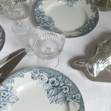 Old 4 plates "Narcisses"