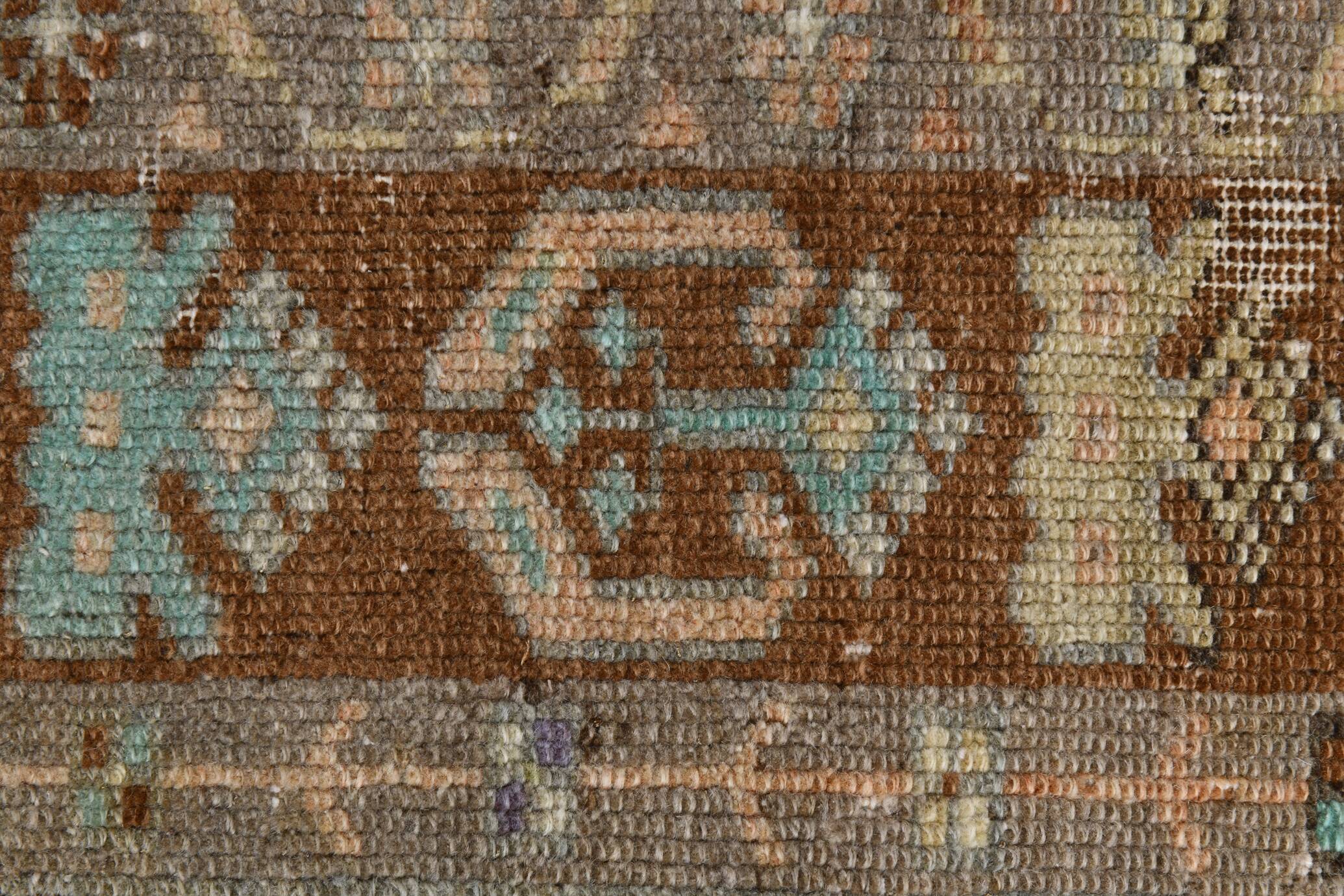 4x6 Vintage Oushak Carpet, Turkish Rug, 107x172Cm