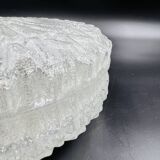 Plafonnier en verre relief sablé RZB