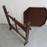 Table d’appoint pliable vintage en acajou