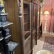 Empire Style Swan Neck Mahogany Bookcase with 4 Doors