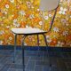 Extendable formica table and vintage 1960s chairs.