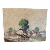 Small painting from the end of the 19th century