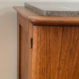 Low cabinet 2 doors with marble