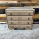 Art Deco commode in sandblasted oak