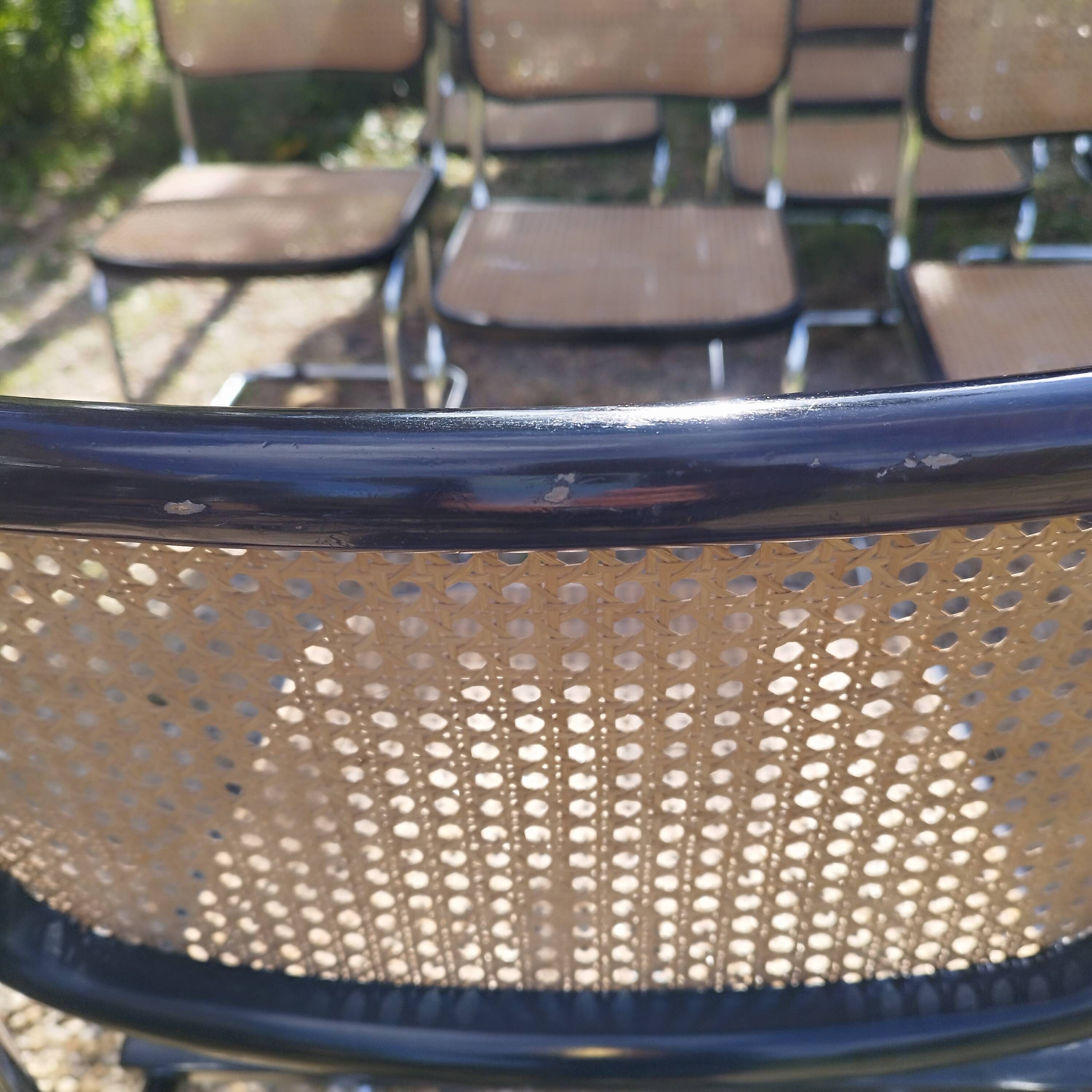 Vintage style chairs Cesca B32 Marcel Breuer