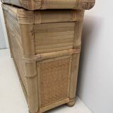 commode /console en bambou vintage