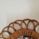 Oval rattan mirror 51 x 40 cm