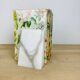 Pair of greenhouse books alabaster white marble