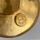 Édouard Rambaud, Soleil artist candle holder in gilded bronze signed under the bobèche.