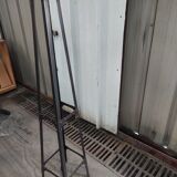 Dark brown industrial floor lamp