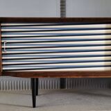 Vintage walnut wooden sideboard, 1960s, colour