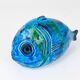 Blue enamelled fish sculpture Rimini by Aldo Londi Bitossi, Italy, 1950s