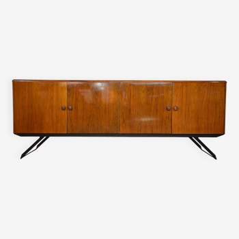 Scandian rosewood and metal sideboard