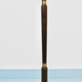 Lampadaire réglable en noyer et laiton des années 1940, Rupert Nikoll Vienne, Autriche, années 1950