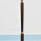 Lampadaire réglable en noyer et laiton des années 1940, Rupert Nikoll Vienne, Autriche, années 1950