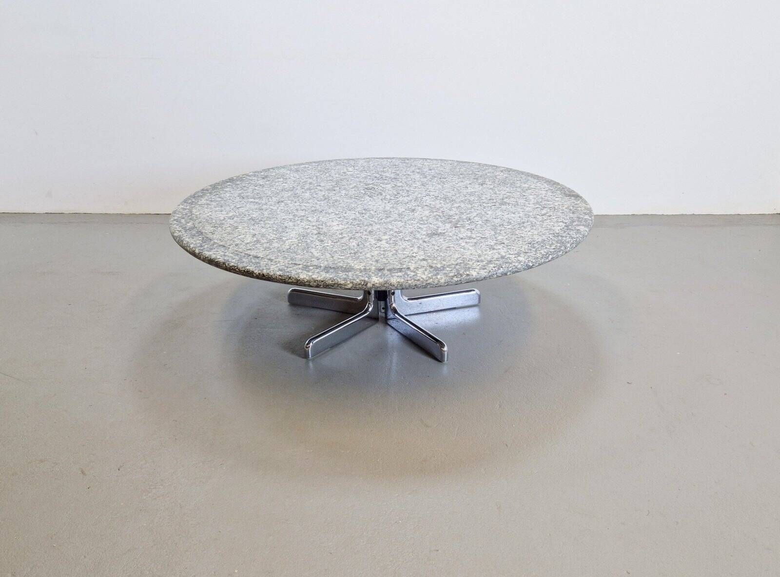 Round Granite Coffee Table by Ammannati & Vitelli for Bruno Brunati, Italy, 1970s