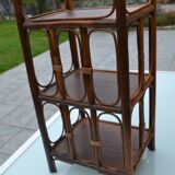 Small rattan bedside table/cabinet