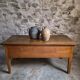 Antique oak flour chest from France, 19th century.