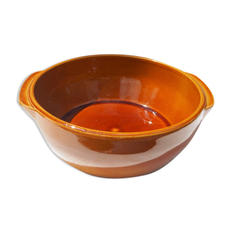 Hollow dish in glazed sandstone Grèspots Digoin