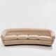 Walnut and mohair velvet sofa by Isa Bergamo, 1940s