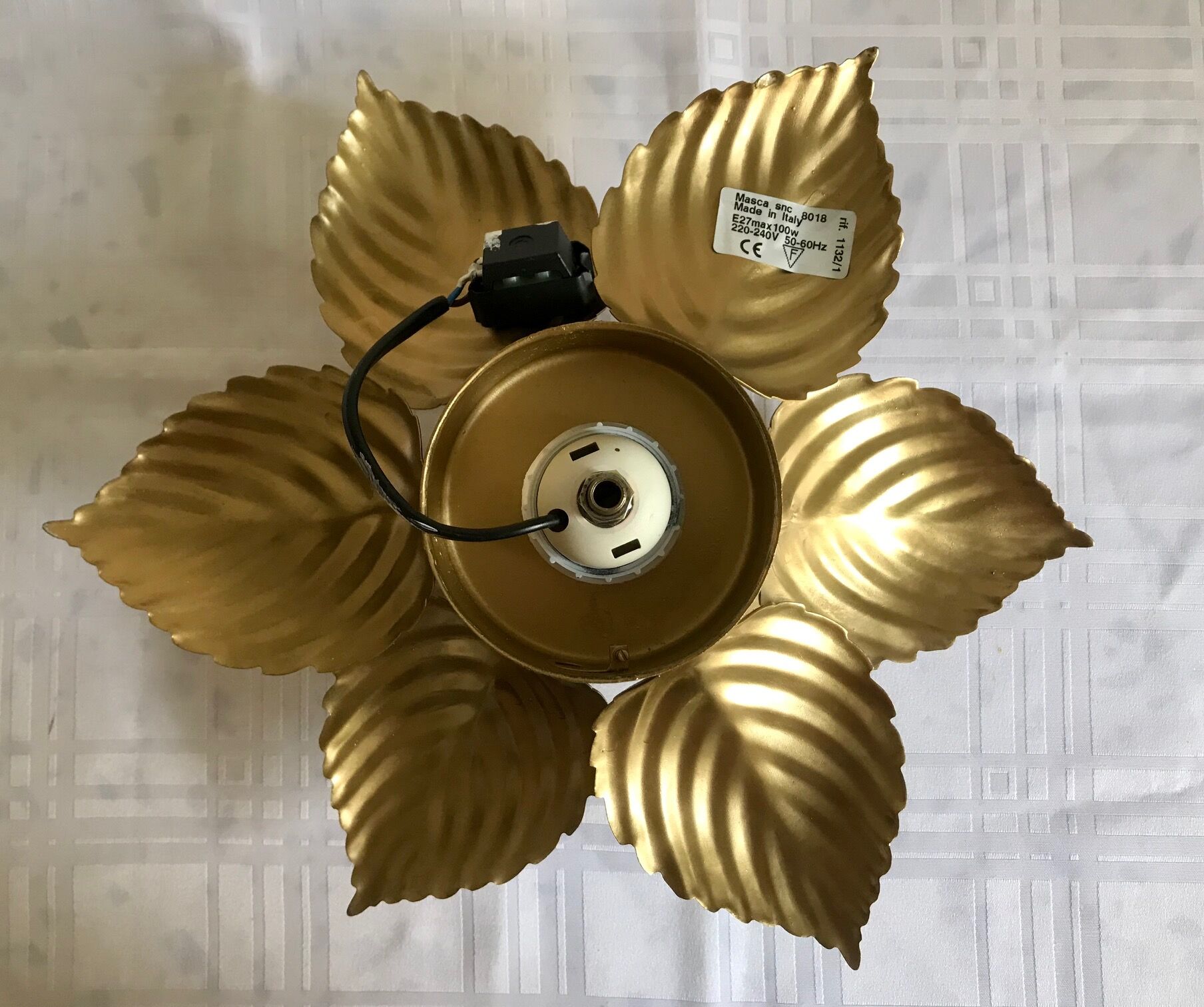 Masca golden flower wall lamp