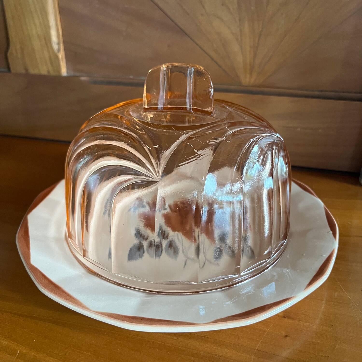 Vintage bell and its Digoin plate