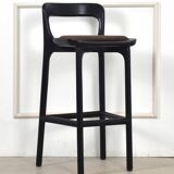 Burnt wood counter stools