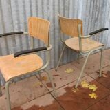Chair with armrest bakelite school