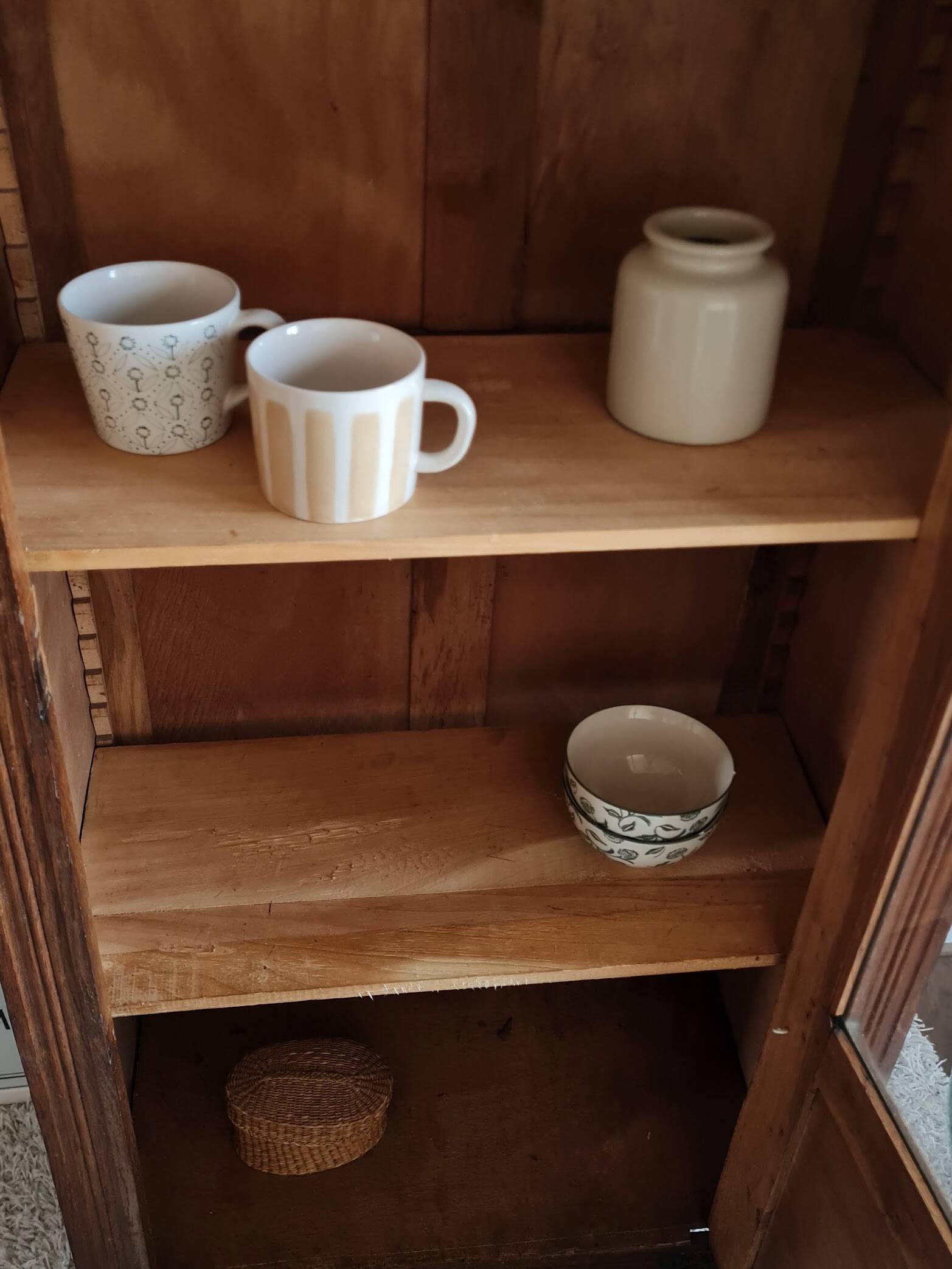 Glass-fronted Parisian wardrobe