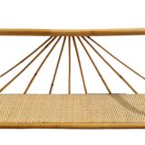 Bamboo and rattan wall shelf