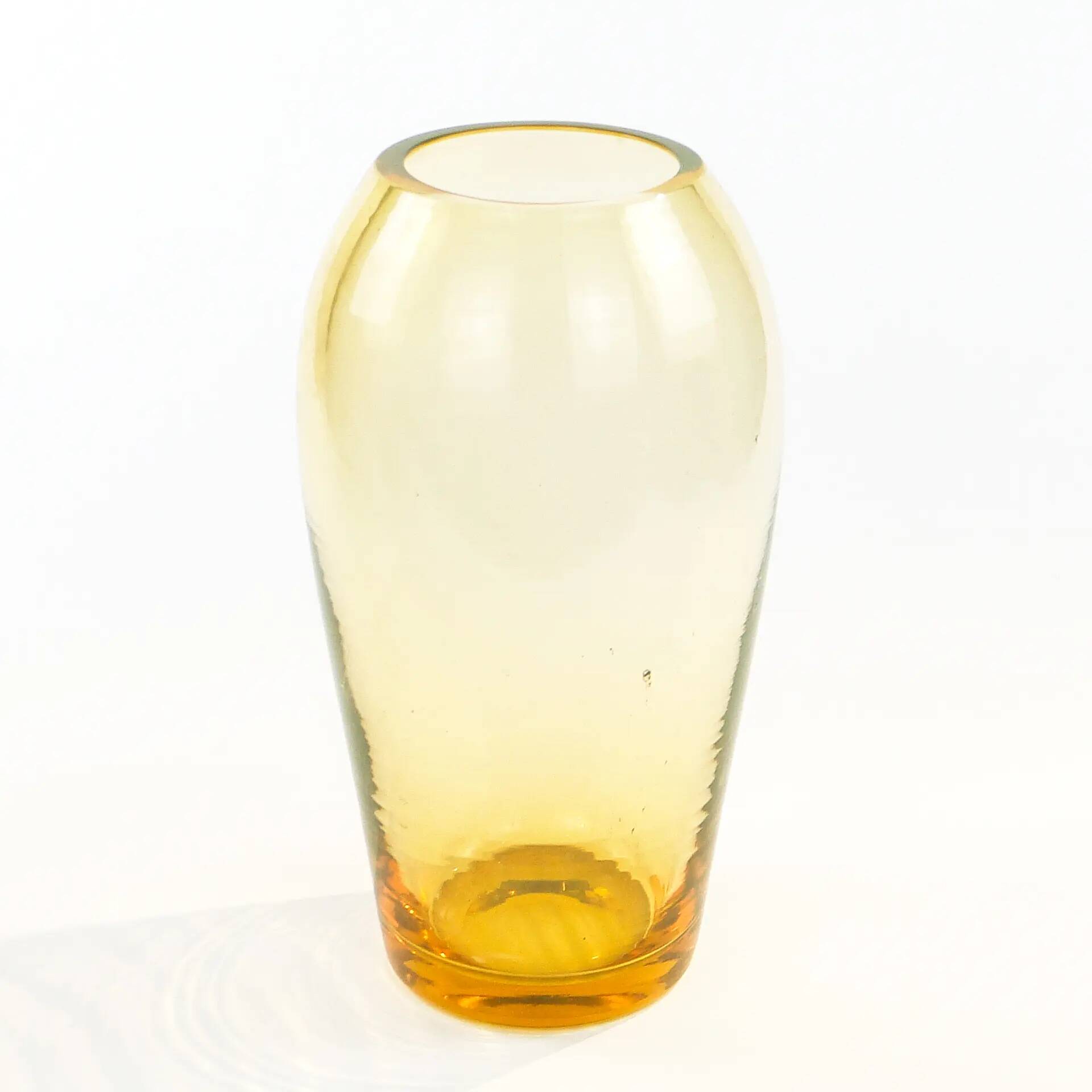 Modernist vase, uranium glass, Moser, Czechoslovakia, 1930s