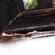 Antique small Louis-Philippe mercury mirror, vintage barber's mirror.