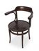 Bistro Chair Curved Wood Thonet Style - Dark Walnut - Vintage