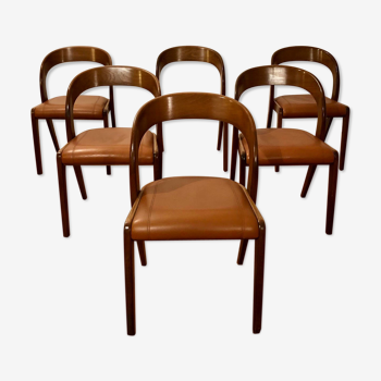 Set of 6 Baumann gondola chairs