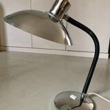70s chrome saucer lamp