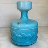 Blue opaline vase Italy
