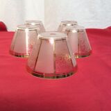 Set of five tulips in vintage golden glasses dimension: height -8cm- high diameter - 6cm-