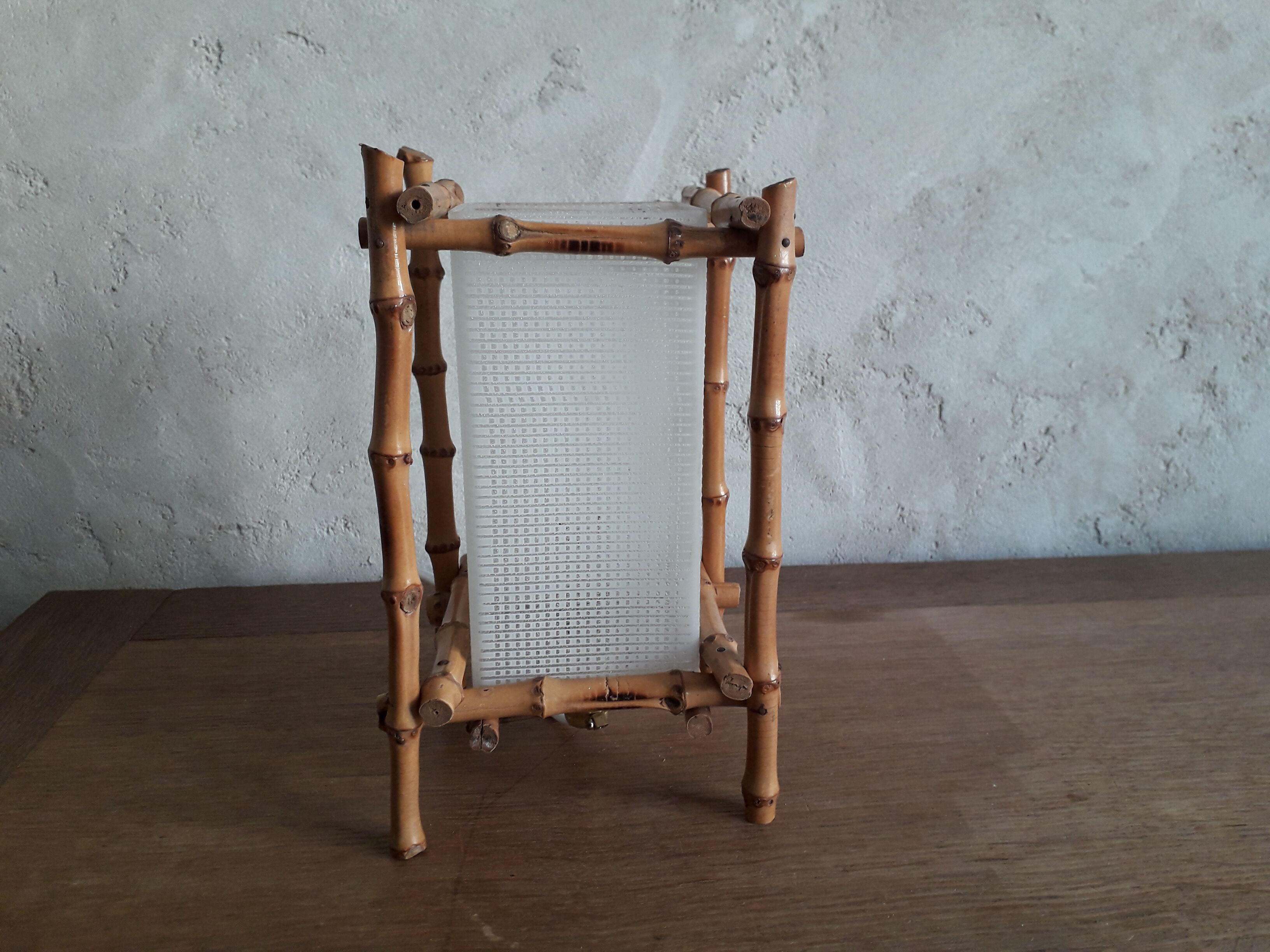 bamboo table lamp 60s