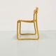 Lot de 4 chaises traîneau italiennes d'époque en hêtre contreplaqué moulé
