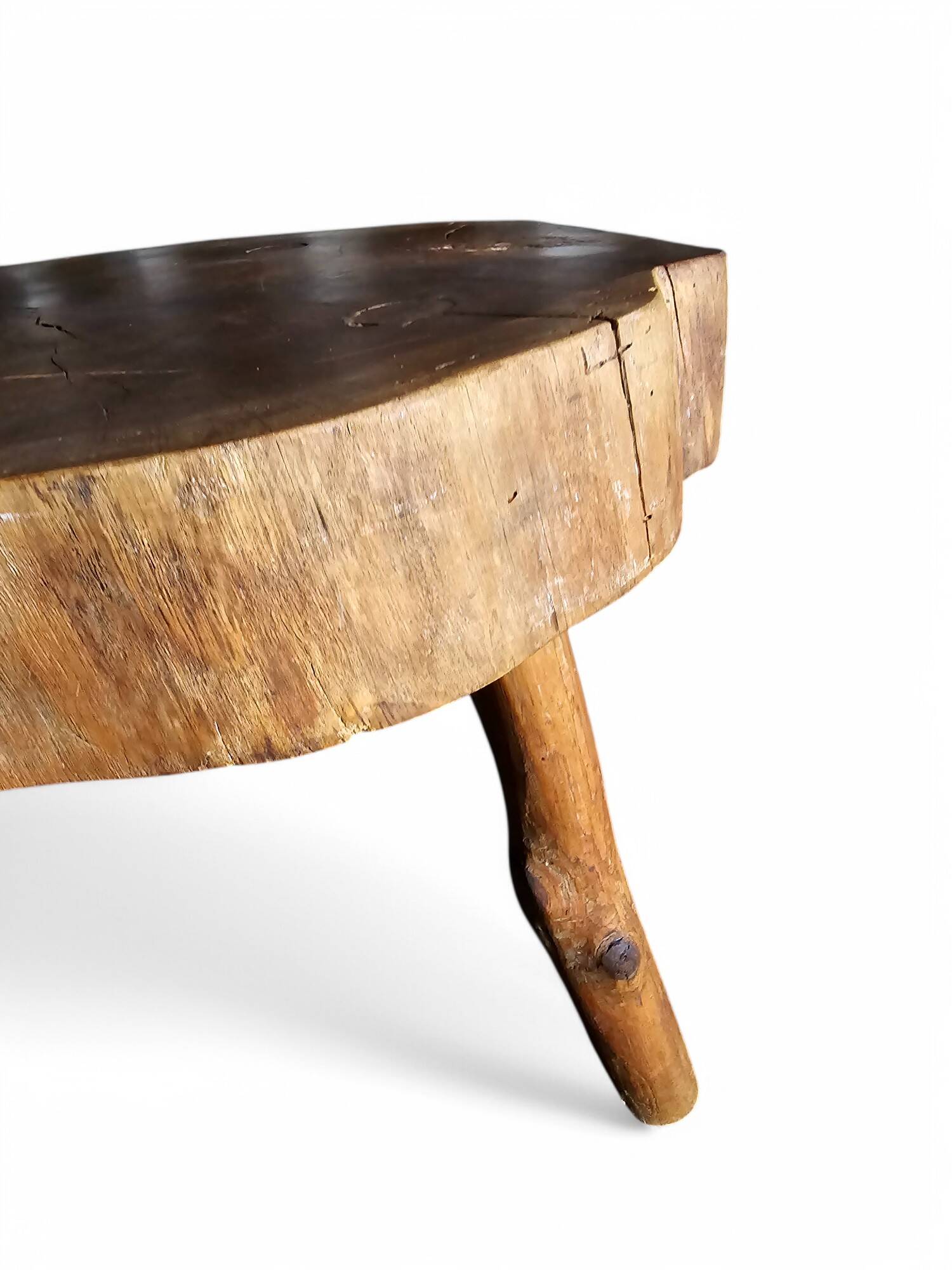 Natural solid wood coffee table