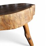 Table basse en bois massif naturel
