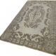 Overdyed Wool Vintage Handmade Carved Rug 150 cm x 285 cm