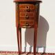 Console - table pedestal table marquetry style louis xv