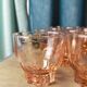 Lot de 27 Verres rosaline Art Déco