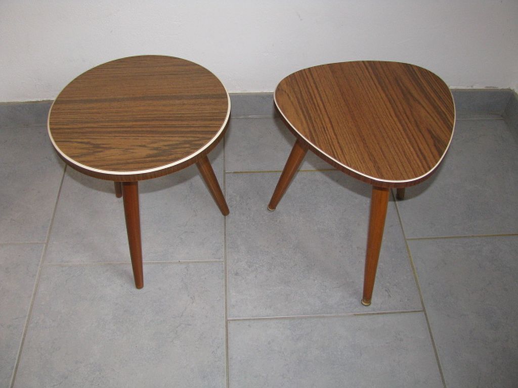 Ensemble de 2 tabourets de fleur