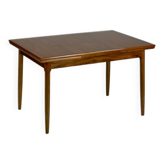 Mid-century dining table walnut vintage 60s Extandable